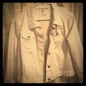 LOFT XL White Denim Jacket ❤️❤️🌷