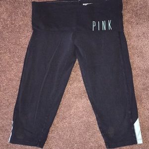 Victoria secret pink cropped yoga pants