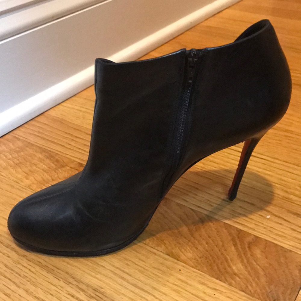 Authentic Christian Louboutin Leather Booties
