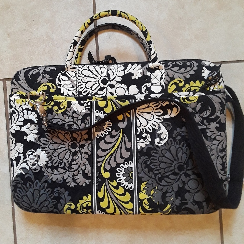 Vera Bradley laptop bag baroque pattern