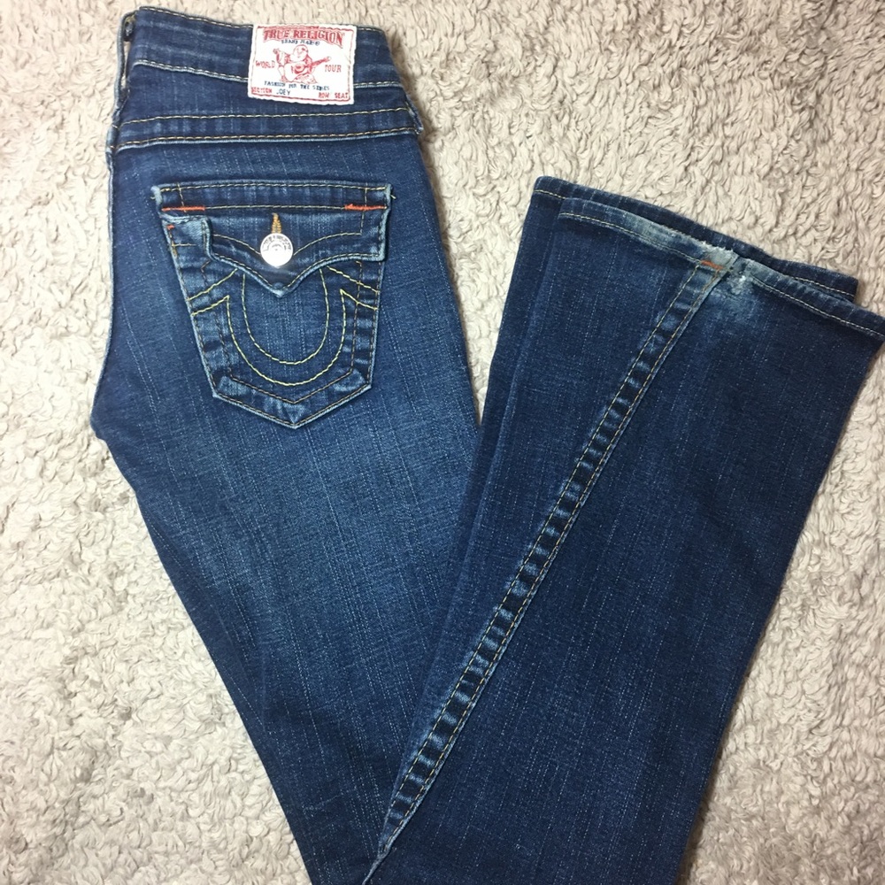 True religion jeans size 24! Flair leg