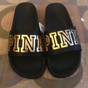 NWT Pink slides