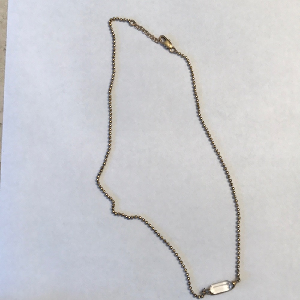 Clear stone necklace