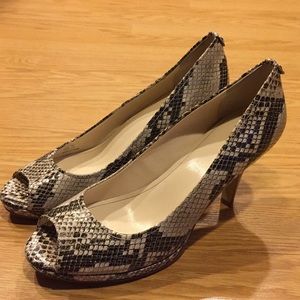 Calvin Klein Peep Toe Pump