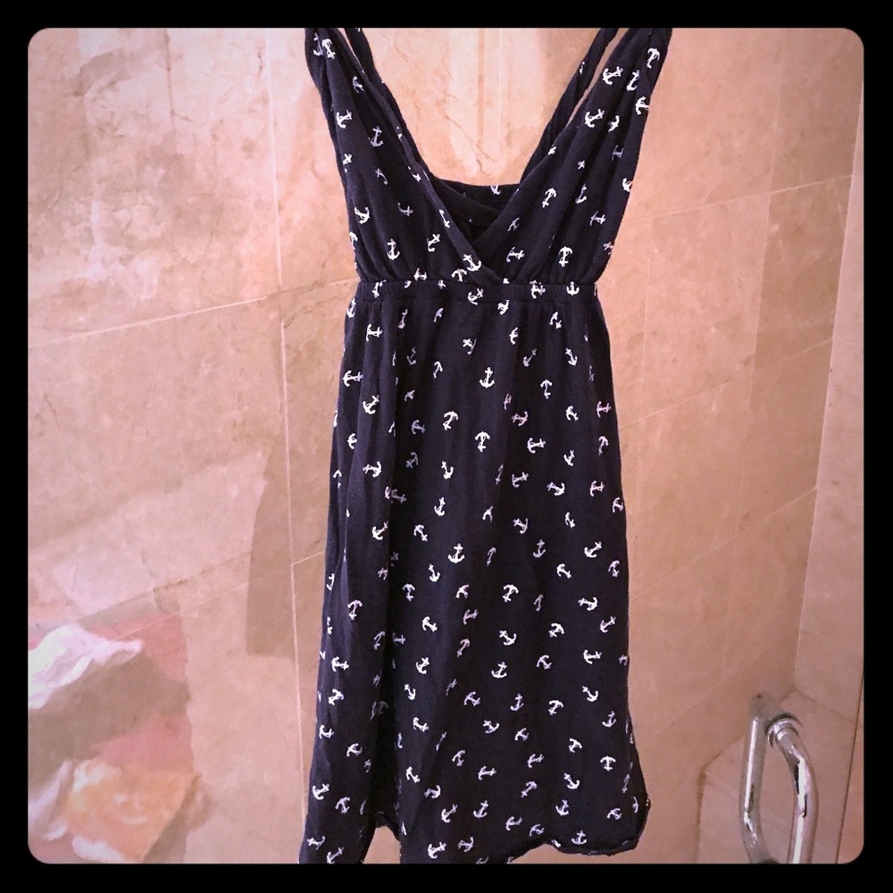 Classic/nautical navy/anchor dress medium