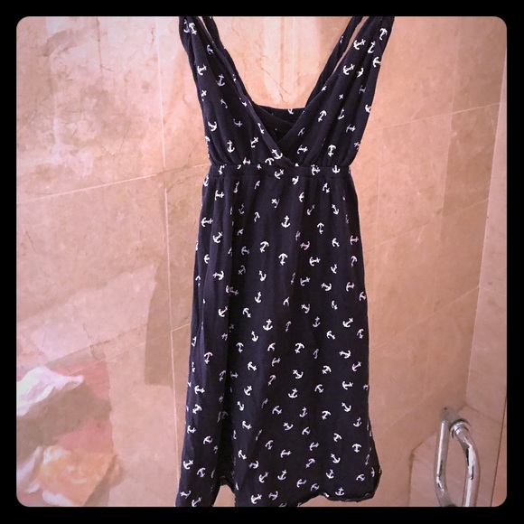 Classic/nautical navy/anchor dress medium - Picture 1 of 6