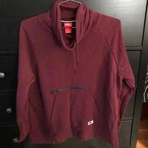 Maroon Nike Cowl Neck sweatshirt