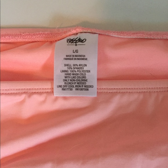 🆕 [Mossimo] Peach Lined Bikini Bottoms Sz: L - Picture 5 of 5