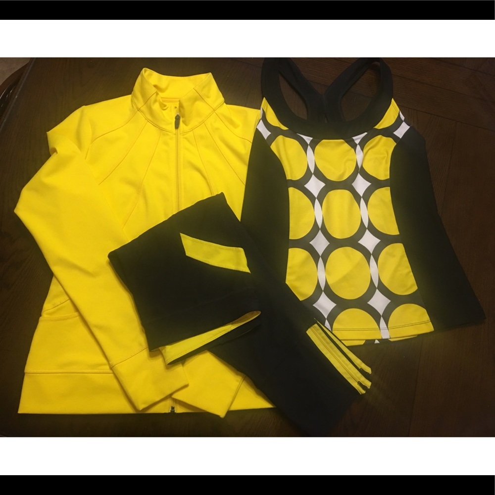 Xersion work out bundle jacket top and leggings