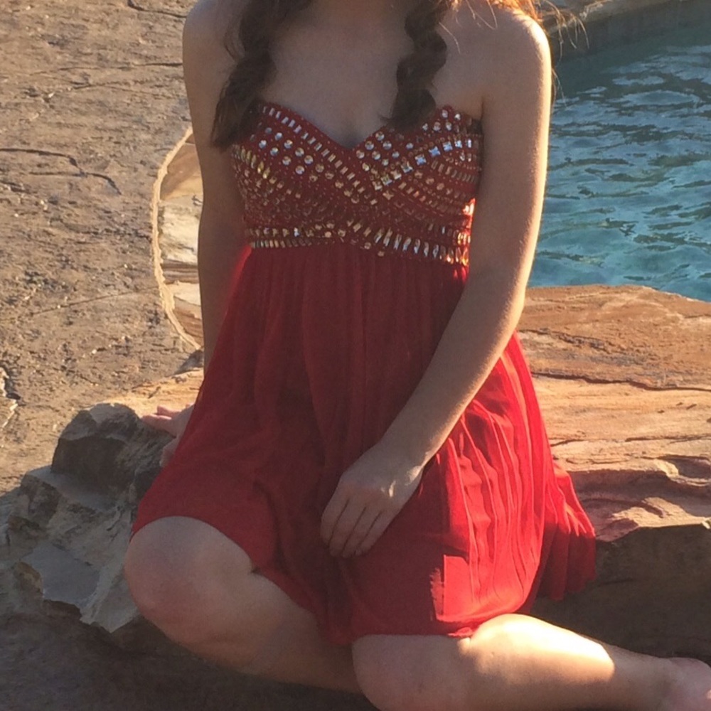 Red homecoming dress!!!