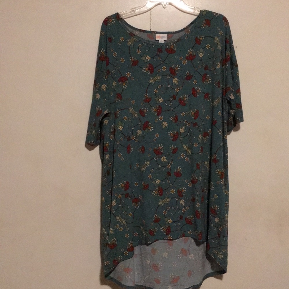 XL Irma LuLaRoe Green with flowers 💐