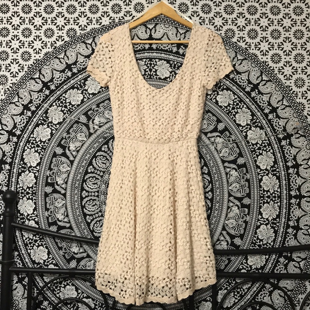 Pins and Needles Beige Dress