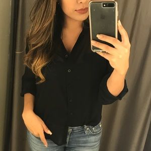 Tops - Black button up top Tops - Black button up top