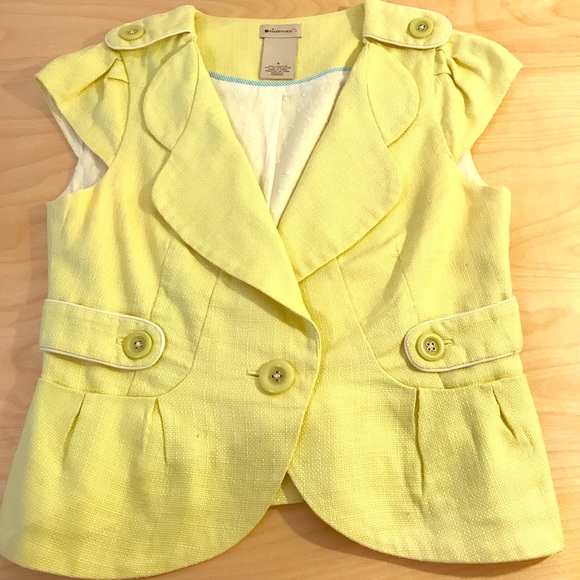 elevenses Jackets & Blazers - Lemon yellow Anthropologie jacket elevenses Jackets & Blazers - Lemon yellow Anthropologie jacket