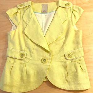 elevenses Jackets & Coats - Lemon yellow Anthropologie jacket elevenses Jackets & Coats - Lemon yellow Anthropologie jacket