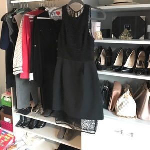 Keepsake black halter lace laser cut dress