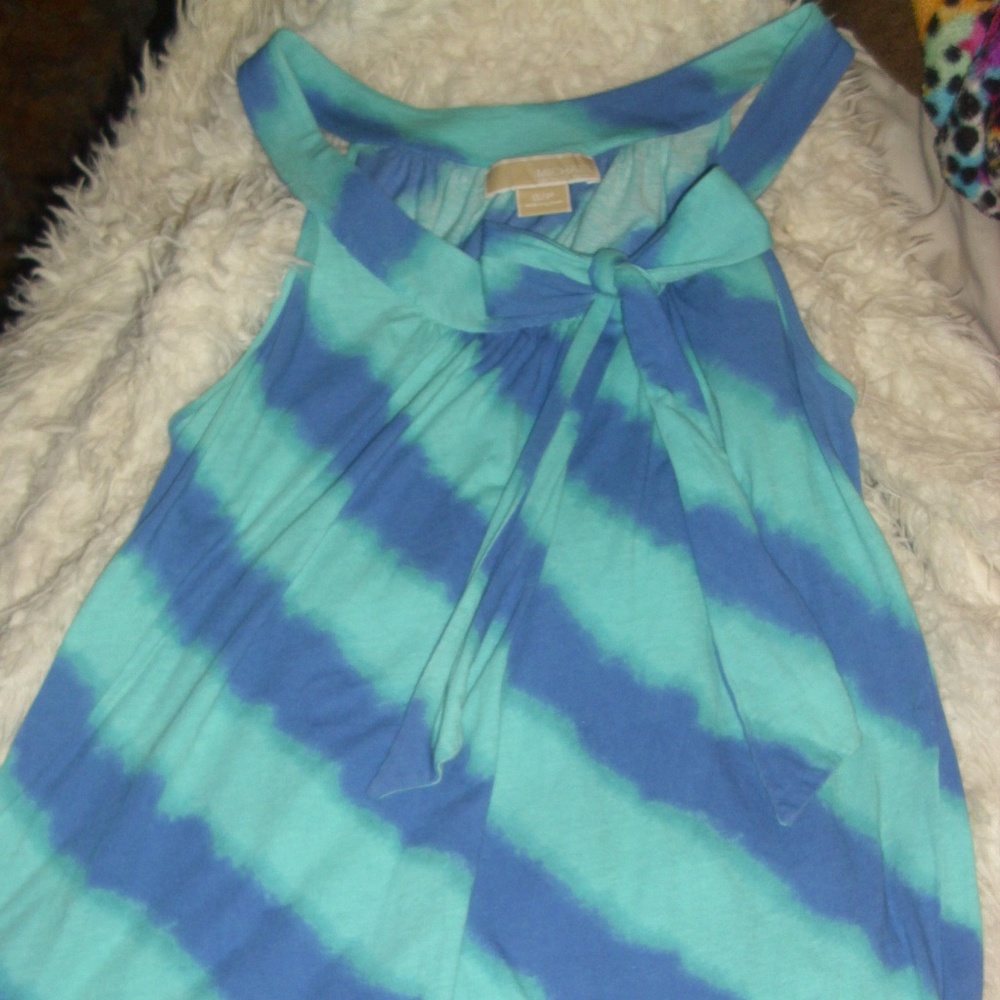 Michael Kors Multi-Blue Sleeveless Top