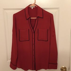 Express slim fit portofino shirt