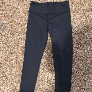 Navy blue compression leggings