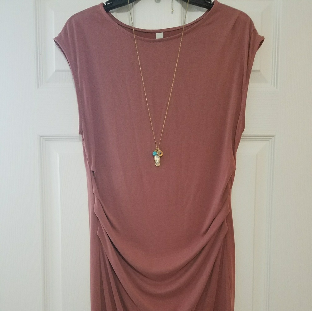 Sexy soft muted pink dress