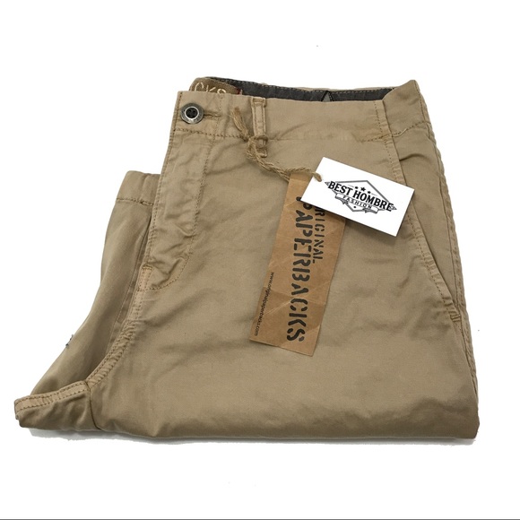 Khaki Stretch Chino Shorts - Picture 4 of 5