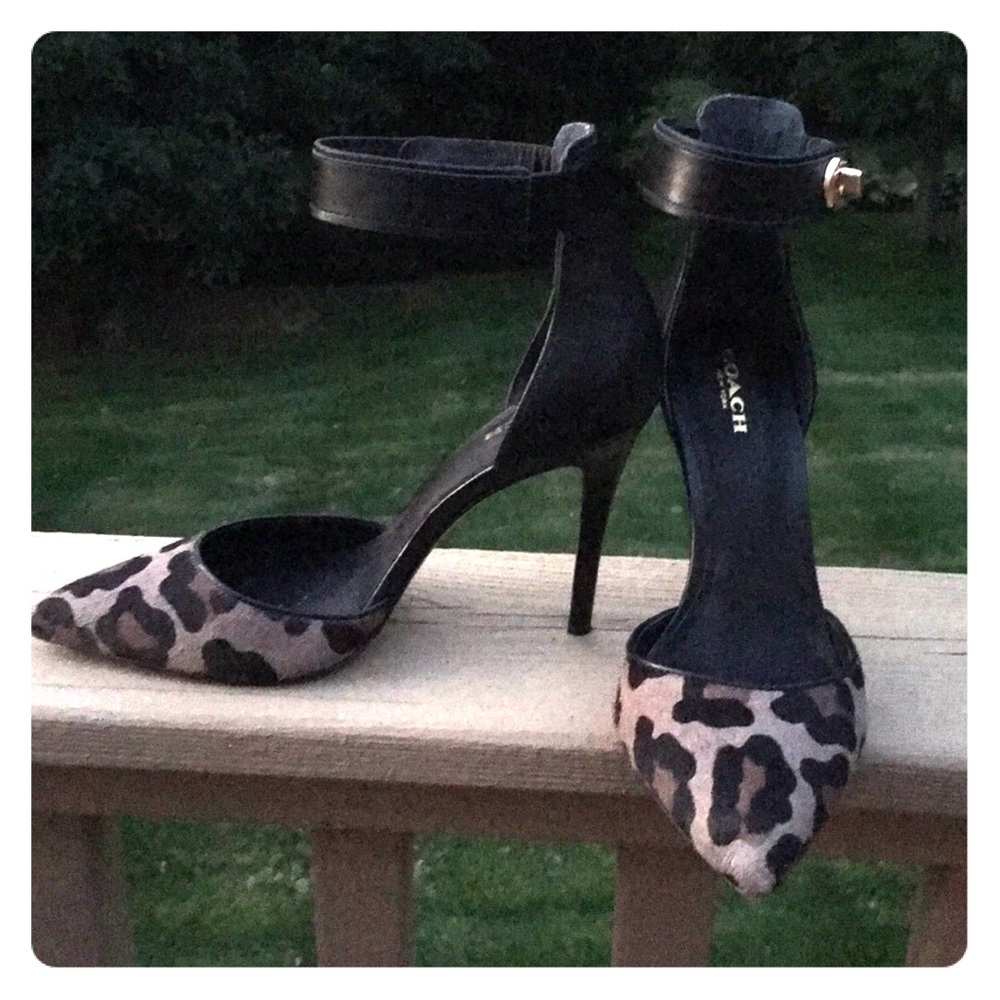Coach Stilettos w/ Ankle Strap