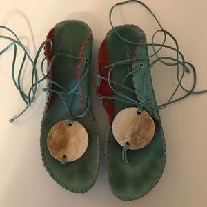 Bcbg maxazria ankle wrap sandals