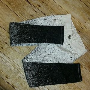 Justice jeggings ombre speckles