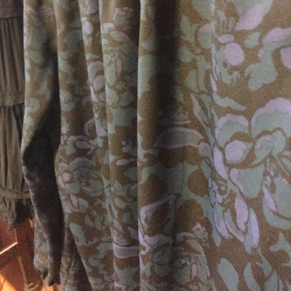 Jewel tone floral long sleeve blouse from loft