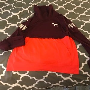 PINK Victoria's Secret Ultimate Cowl Neck Pullover