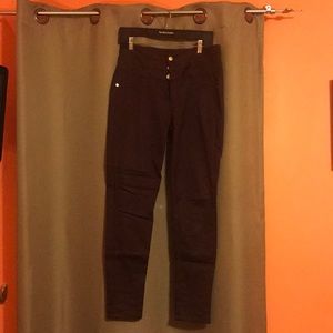 Burgundy high waisted pants