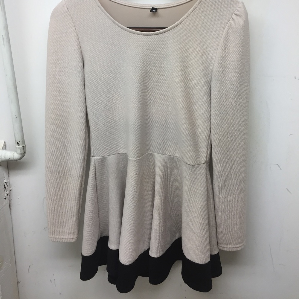 Long Sleeve Peplum Top