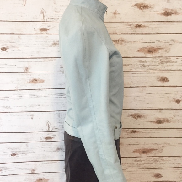 SOLD! Ocean Drive Baby Blue Calfskin Leather - Picture 2 of 8