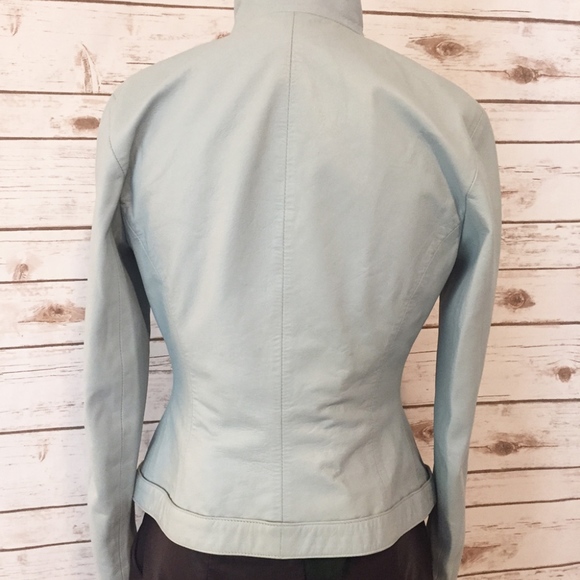 SOLD! Ocean Drive Baby Blue Calfskin Leather - Picture 3 of 8