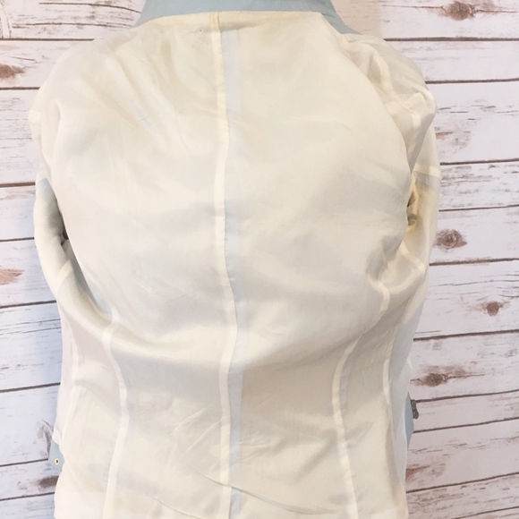 SOLD! Ocean Drive Baby Blue Calfskin Leather - Picture 5 of 8