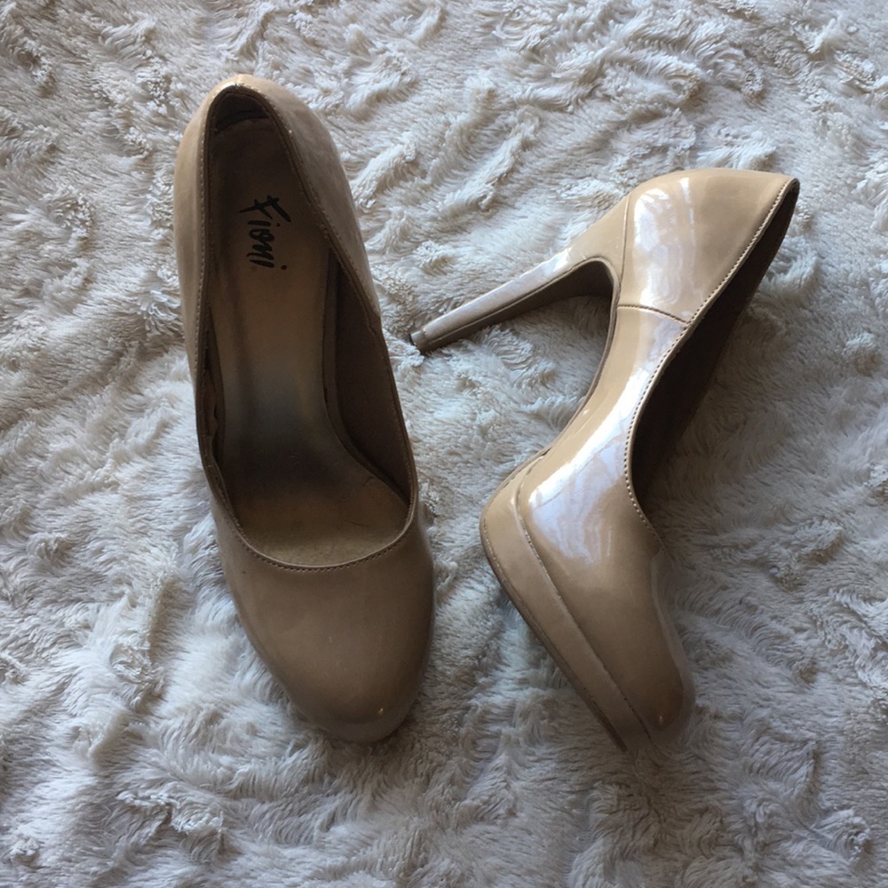 Worn nude heels