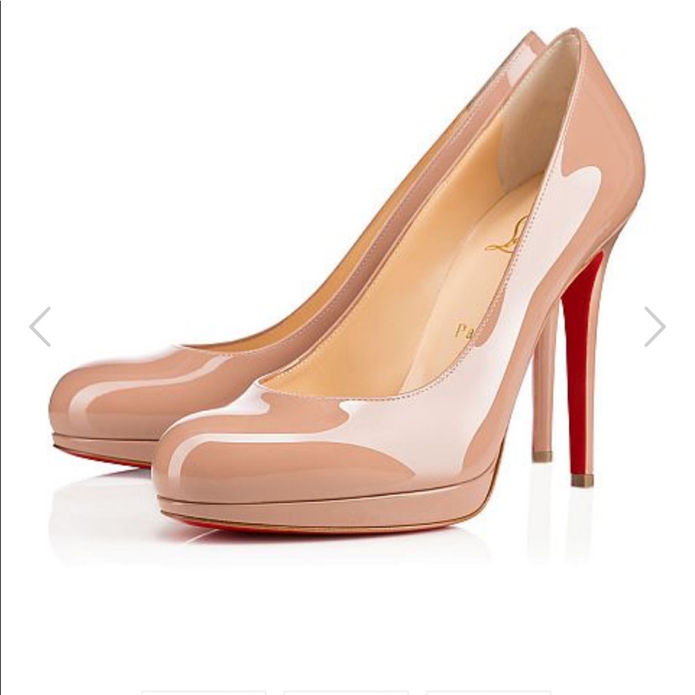 Christian Louboutin Nude Simple 120 Patent Calf