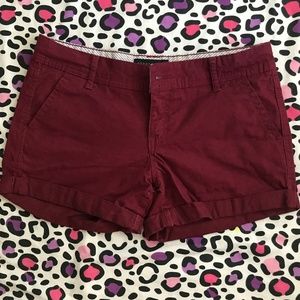 Maroon shorts