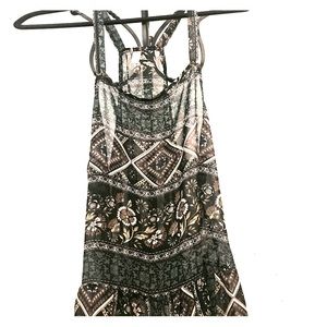 Floral Blouse ~ deep forest & olive green!