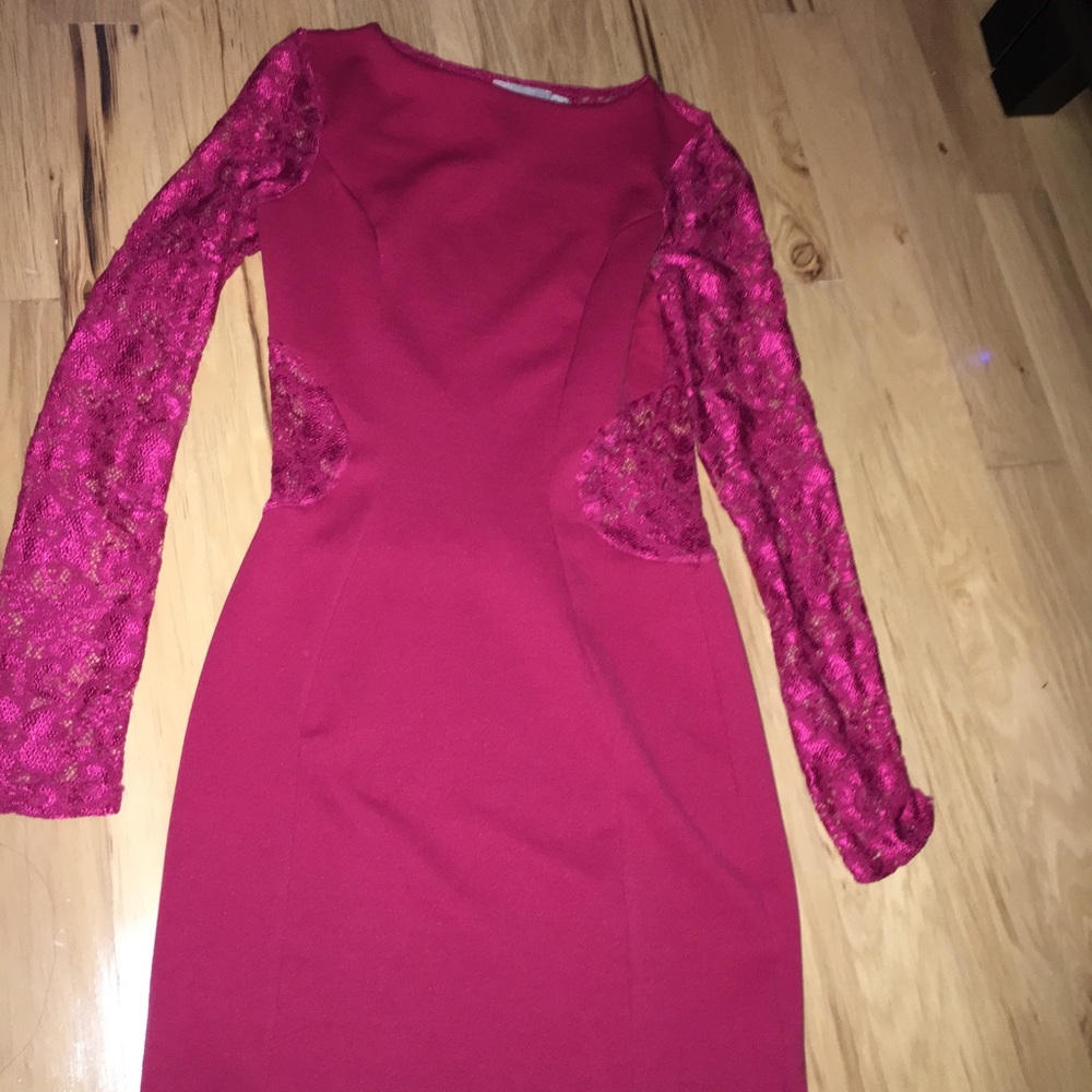 Sexy Red Lace Bodycon dress