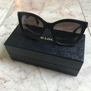 Prada 'Matte Black' Cateye Sunglasses