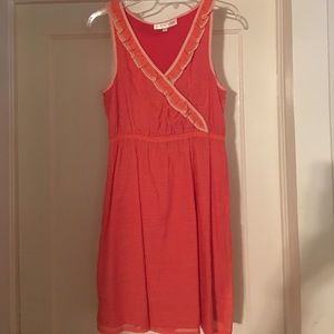 Francesca's coral dress