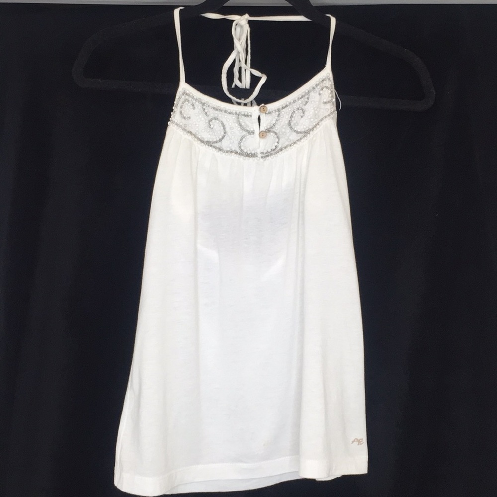 White halter top