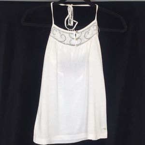 White halter top