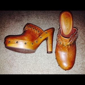 Ralph Lauren cognac Clog/mule