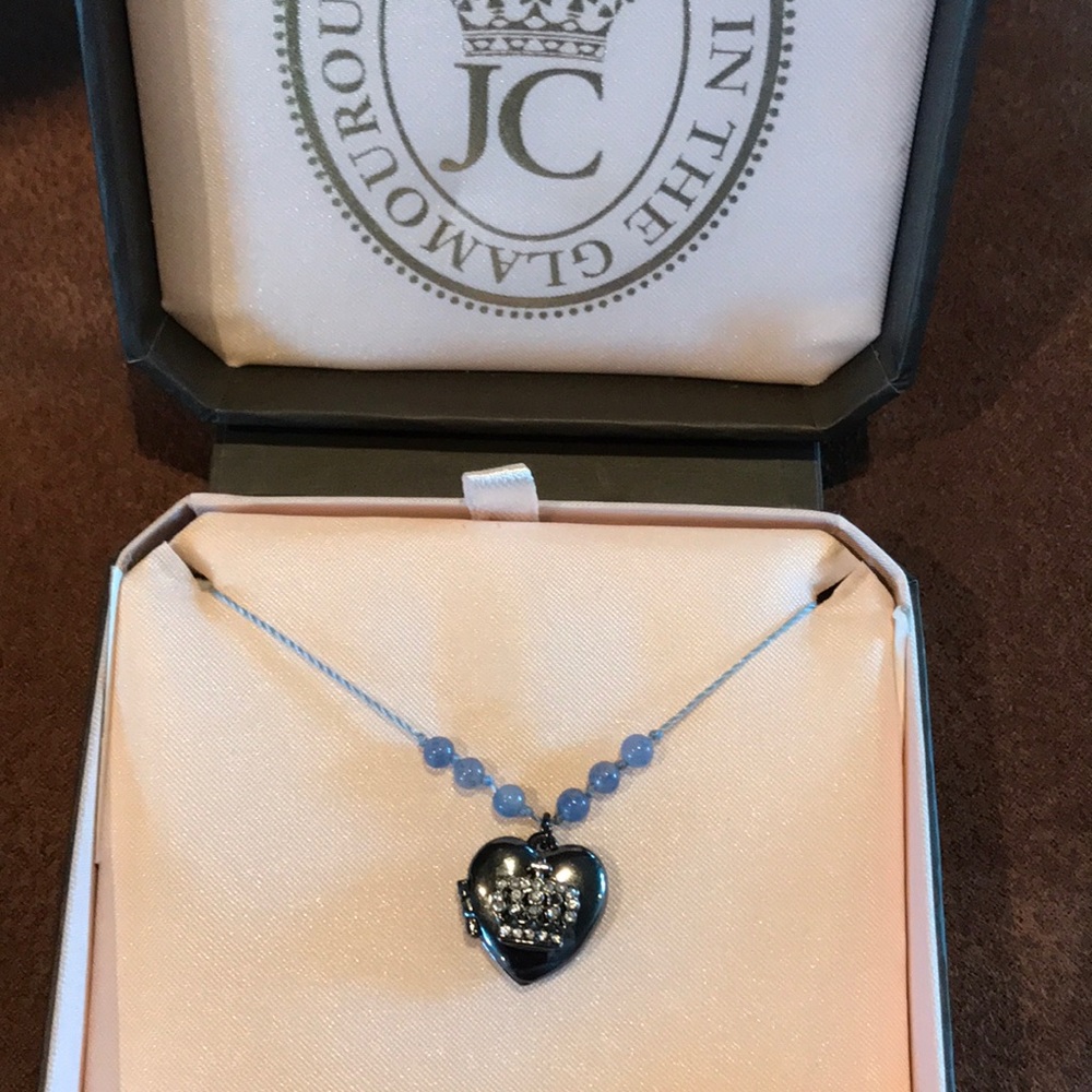 Juicy Couture Locket Necklace Blue 💙✨