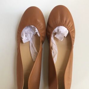 JCrew tan ballet flats size 8.5