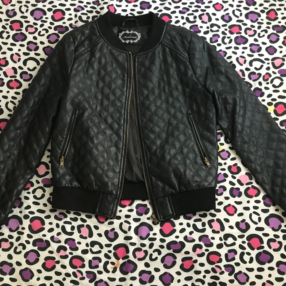 Black biker jacket