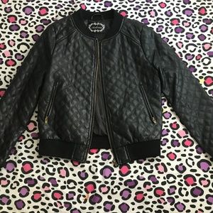 Black biker jacket