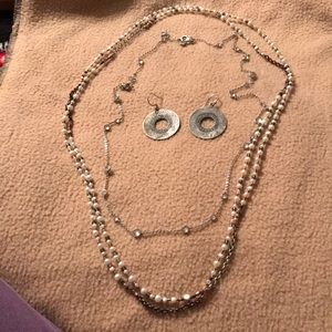 Silpada 3 piece set - earrings and necklaces